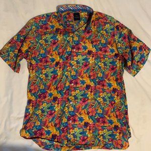 TailorByrd Hawaiian Short-sleeve Buttondown Large